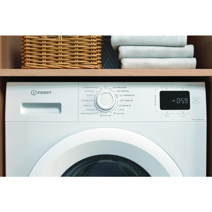 Пералня Indesit IM 762 MY TIME EE , 1200 об./мин., 7.00 kg, A , Бял - Image 4