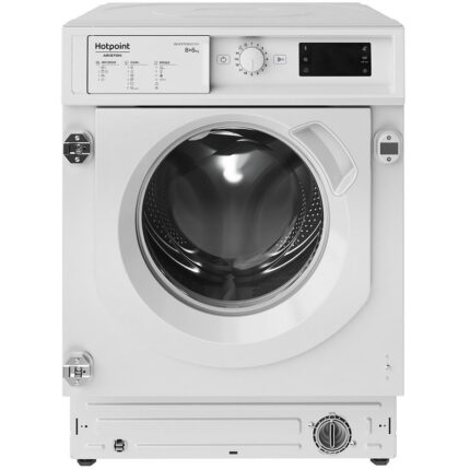 Вградена пералня със сушилня Hotpoint-Ariston BI WDHG 861485 EU , 1400 об./мин., 6 kg, 8.00 kg, B , D , Бял