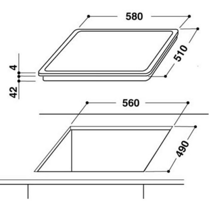 Керамичен плот за вграждане Whirlpool AKT 8190/BA - Image 2