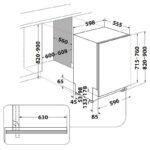 Съдомиялна машина за вграждане Hotpoint-Ariston H8I HP42 L*** , 14 комплекта, 600 Ш, мм, C - Image 4