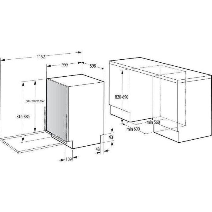 Съдомиялна за вграждане Gorenje GV642D65 - Image 4