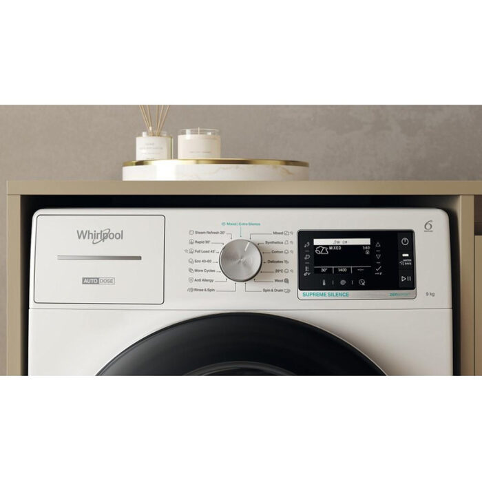 Пералня Whirlpool W8 99AD SILENCE EE*** , 1400 об./мин., 9.00 kg, A , Бял - Image 3
