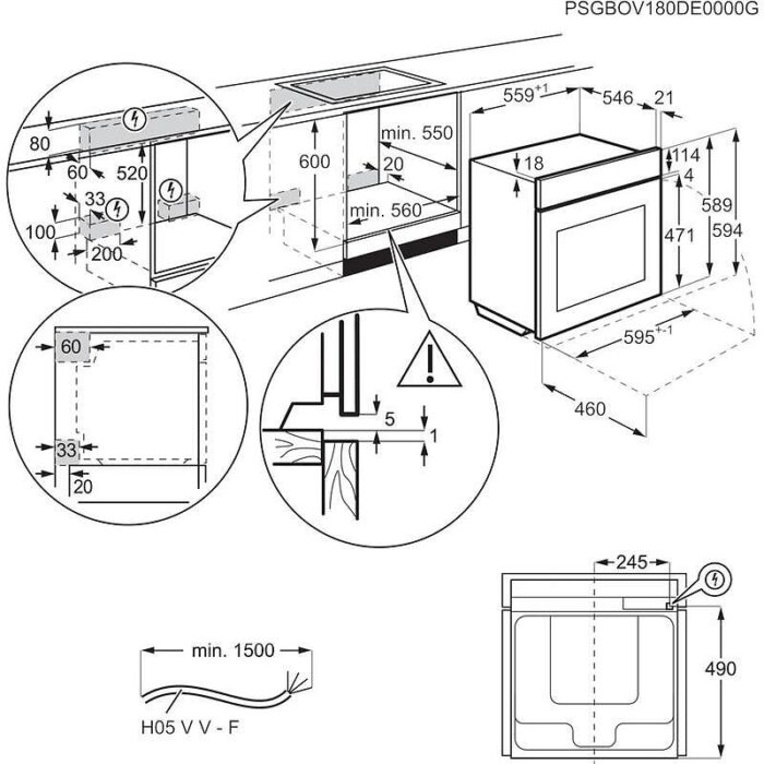 Фурна за вграждане AEG TE7PB63ZAB - Image 5