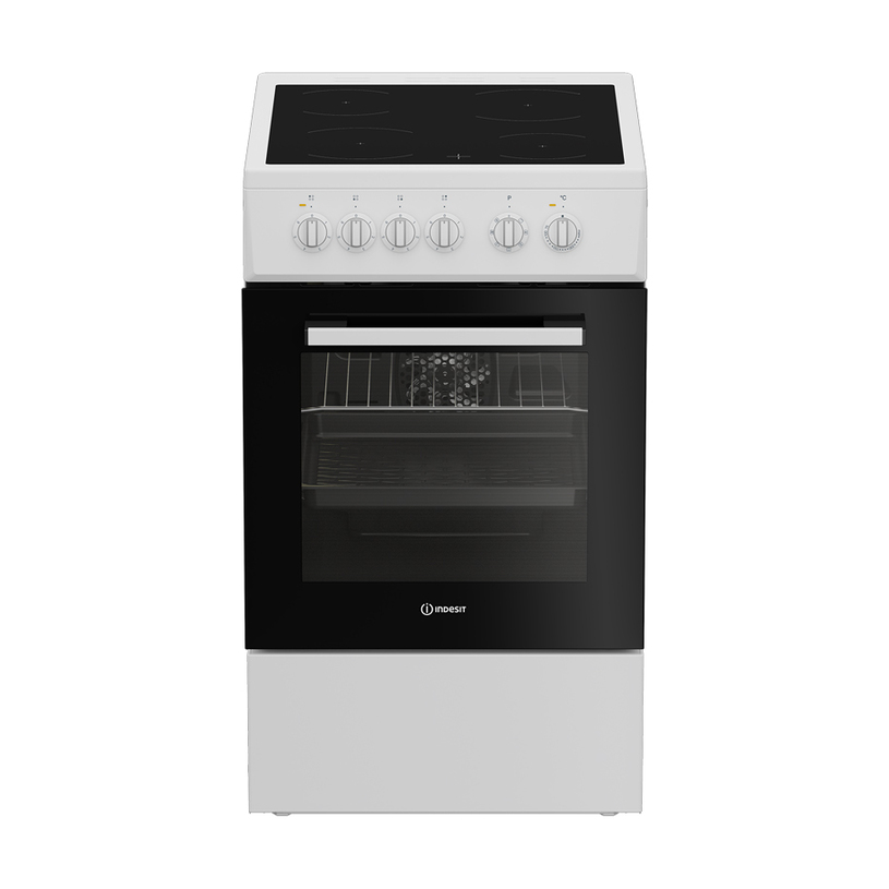 indesit-1.jpg Готварска печка с керамичен плот Indesit I5V8PMW - Image 1