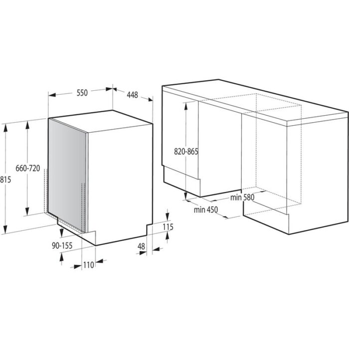 Съдомиялна за вграждане Gorenje GV520E10 - Image 2