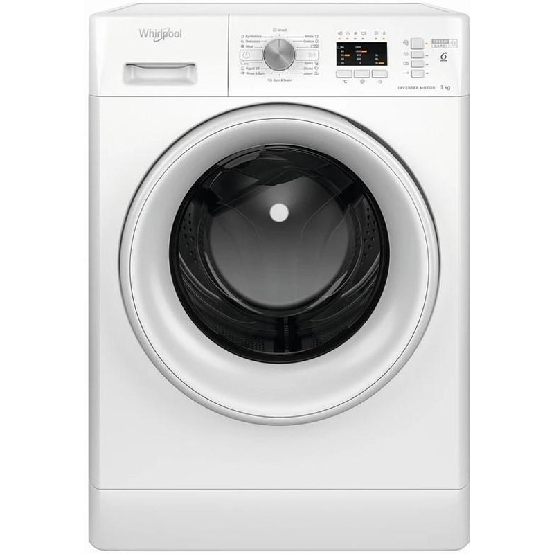 op.jpeg Пералня Whirlpool FFL 6238W EE , 1200 об./мин., 6.00 kg, D , Бял - Image 1