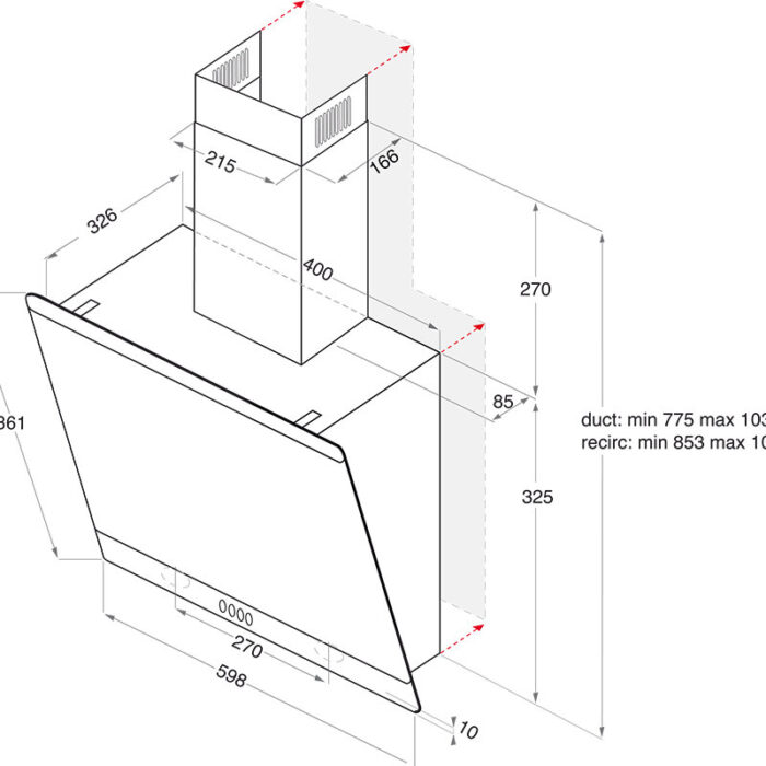 Вграден абсорбатор Hotpoint-Ariston HHVP 6.6F LM K - Image 3